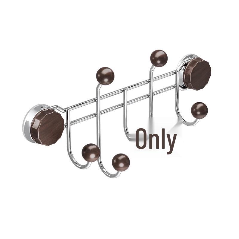 ZNMW Holzmaserung Edelstahl Saugnapf Kleiderhaken