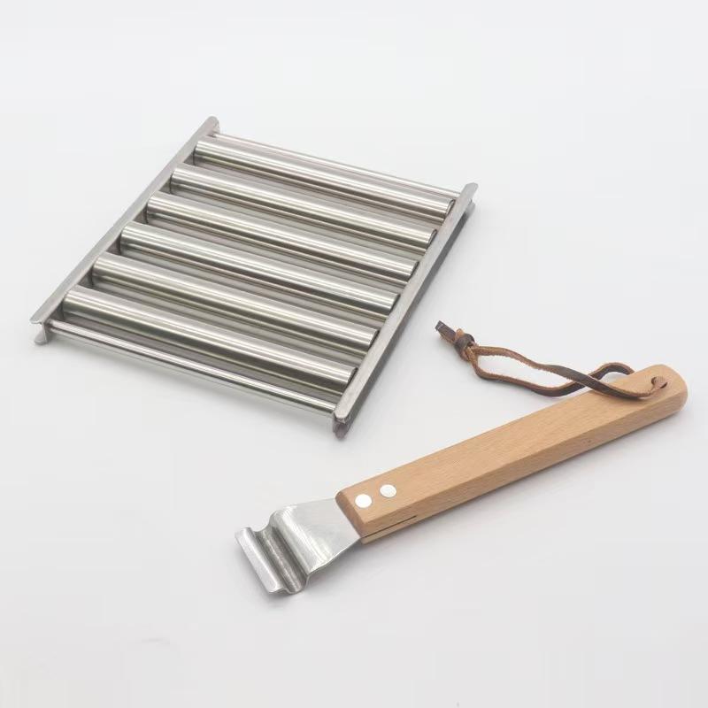 Hot Dog Roller Rack, Restaurant Grade Stainless Steel Bun Holder for Sandwiches And Subs Sandwich Equipment Supplies,BBQ Outdoor