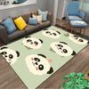 Cute Cartoon Panda Pattern Carpet for Kids Room Home Decor Green Suitable for Use As an Anti-slip for Living Room Bedroom Sofas