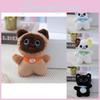 Cute Cat Plush Keychain Soft Kitten Bag Charm Adorable Furry Stuffed Doll