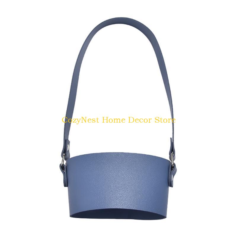 92MF PU Cup Sleeve for Hot Drinks Beverage Cup Bag with Handle Bottle Sleeve Bag