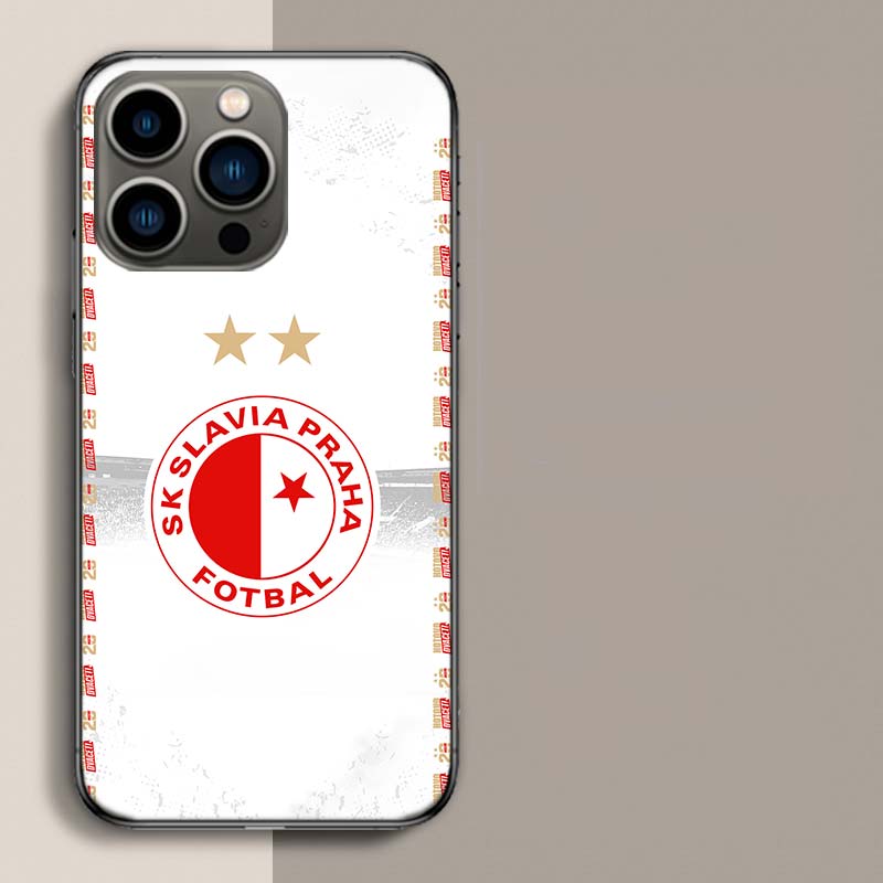 Sk Slavia Praha Czech Republic Phone Case For Apple Iphone 16E 16 17 Pro Max Air 15 Pro 14 Plus 12 13 Mini Cover Cute Fu