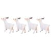 4pcs Goat Figurines Set Farm Animals Simulated Goat Model Toy Birthday Gift Decoration for Children