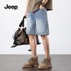 Men's Summer Straight-Leg Denim Shorts