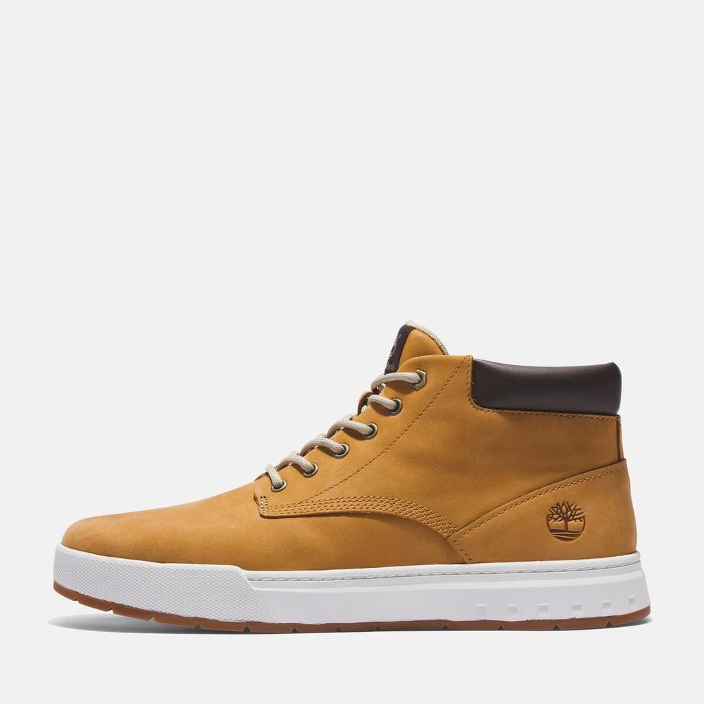 Timberland Maple Grove Leather Mid Wheat Size Men's Lace-Up Sneakers, Nubuck, 10.0 / 28.0cm (TB0A5PRV2311)