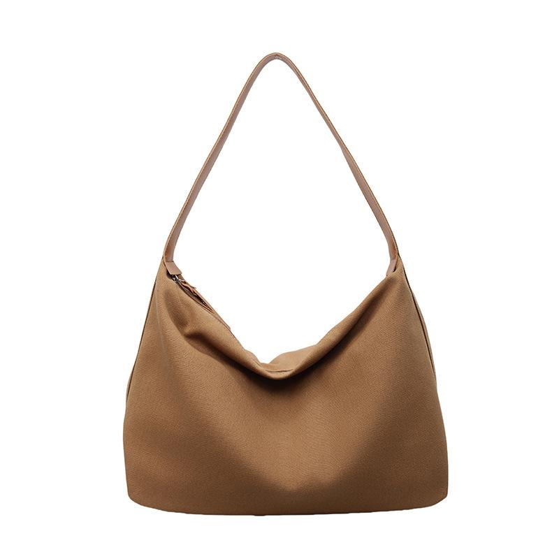 

Tote bag new fashion canvas bag women s large capacity leisure work shoulder messenger bag handbag коричневый