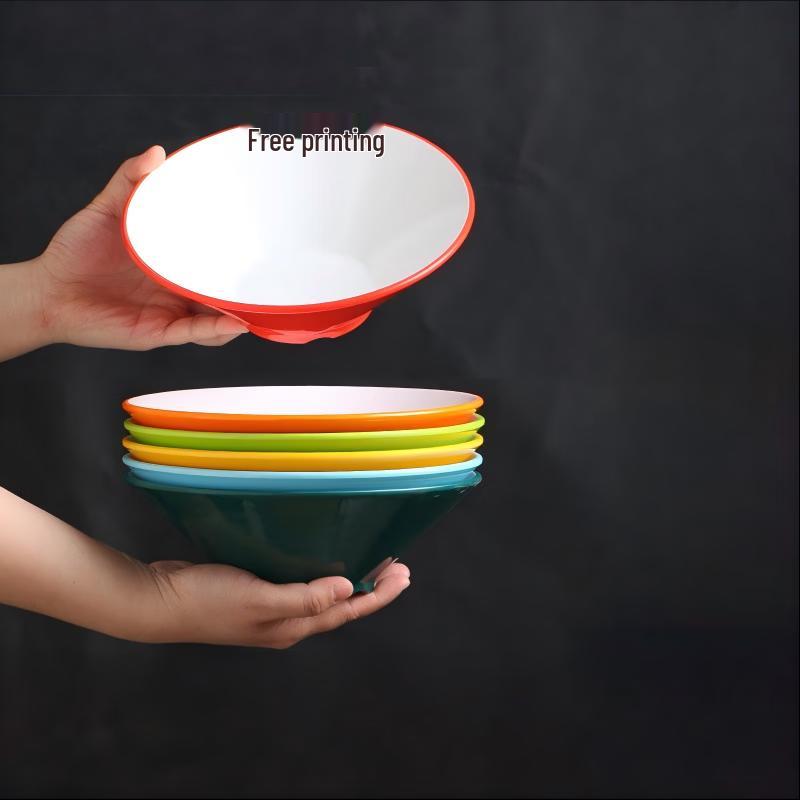 Di Rui En A5 Melamine Two-Tone Commercial Noodle Bowl