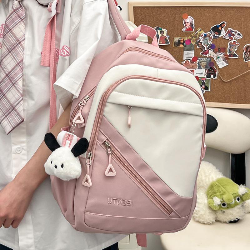 Schoolbag backpack small play simple female college student fashion junior high school schoolbag Korean version trend casual backpack