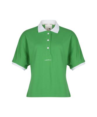 KANDINI Green Vivid Raglan Polo Shirt