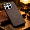 Phone Case - Solid Color Faux Leather Phone Case for Xiaomi 17T Pro Smart Precise Camera Hole Positions And Business Faux
