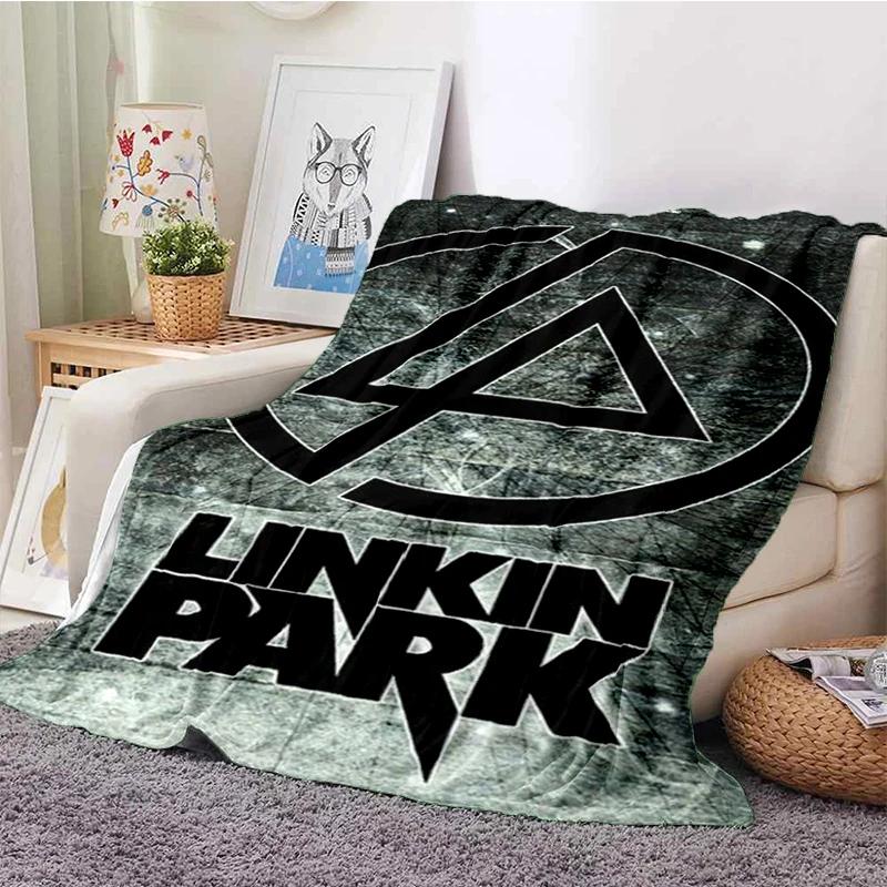 HOT L-Linkin Park Rock Band Classic Soft Plush Blanket,Flannel Throw Blanket for Living Room Bedroom Picnic Bed Sofa Cover