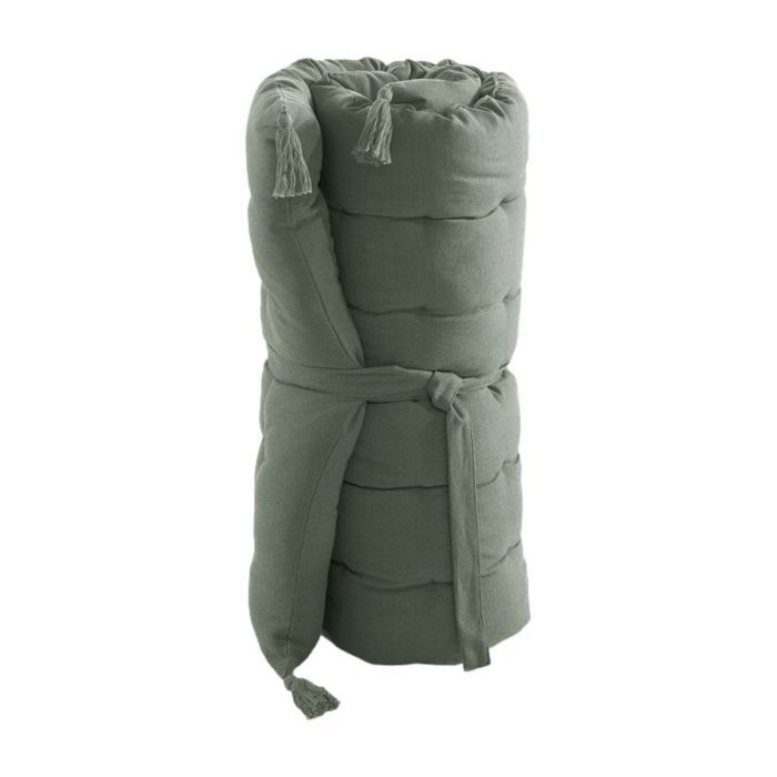 Matelas de sol avec pompons déperlant - Anti-UV Outdoor "Kala" en Coton 60 x 120 cm l'Effet Papillon