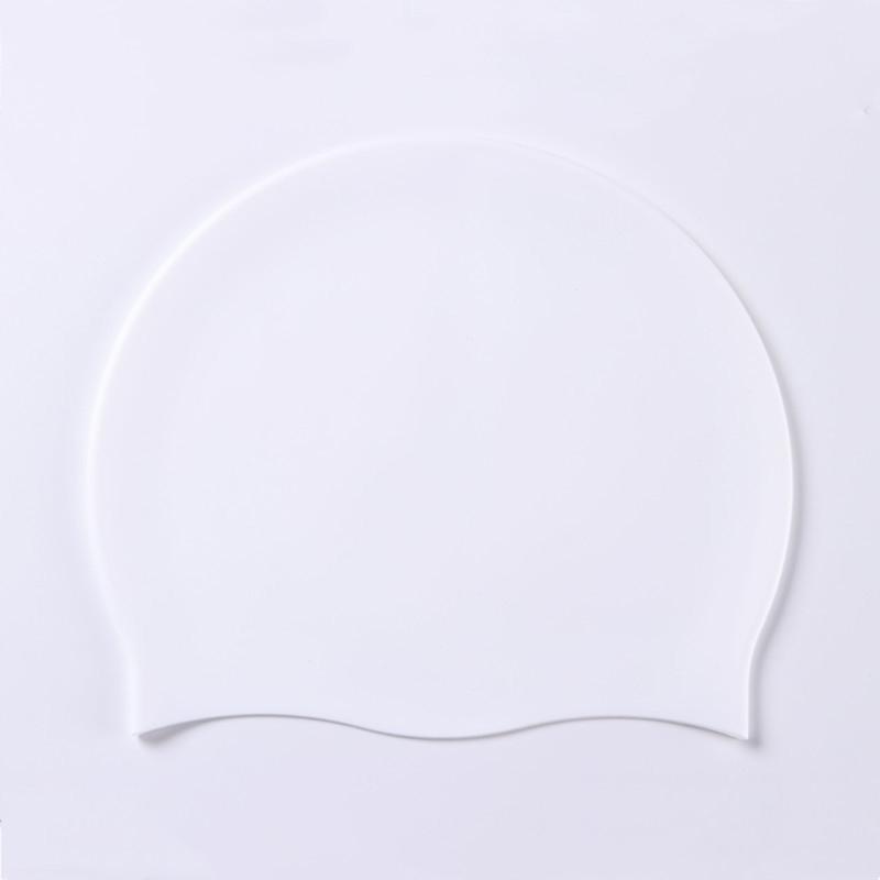 Silicone World Silikon-Badekappe für Herren und Damen, langes Haar, wasserfest, farbig, sportlich, hochelastisch, für Erwachsene, Schwimmbeckenhut, Taucherhut