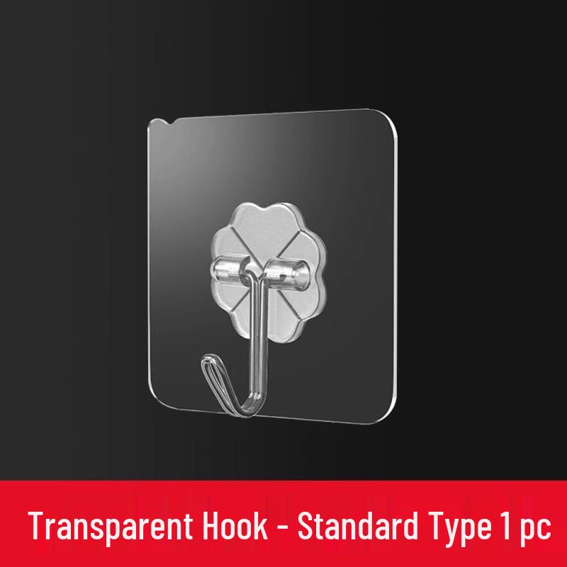 Strong Adhesive No-Trace Hooks for Kitchen/Bathroom - No Punching Required, Perfect for Doors and Walls, Holds Heavy Items