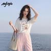 MJ Style Abstract Food Graphic T-Shirt
