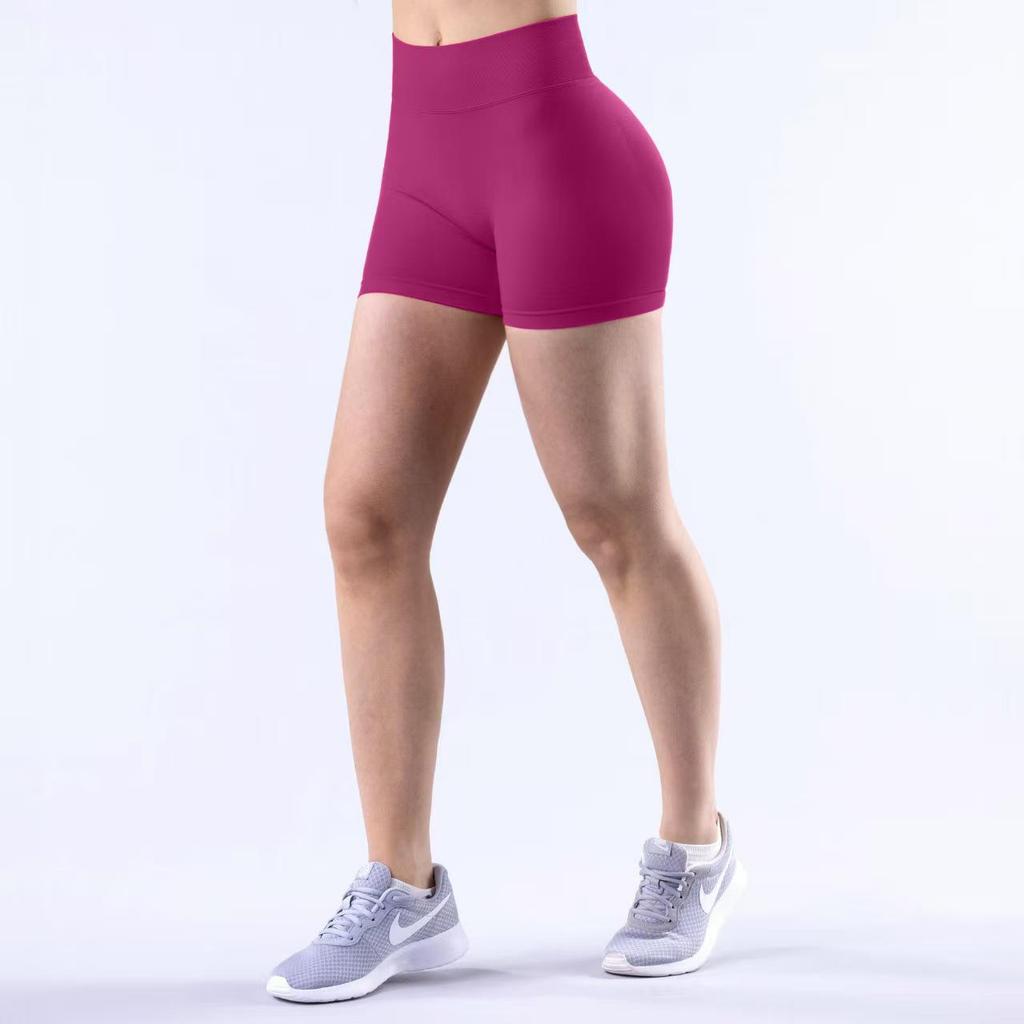 Dfyne Naadloze Dames Yogashorts - Billiftend, Hardloop-, Fitnessbroek