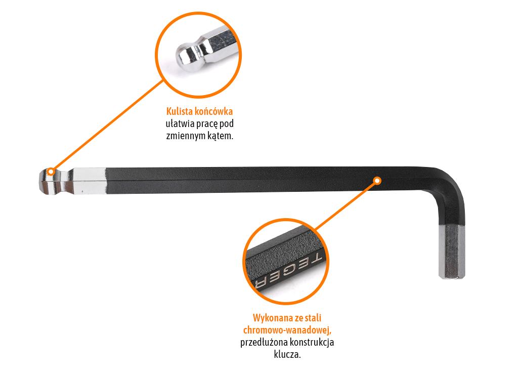 HEX H12 Allen Key - LONG / TEGER