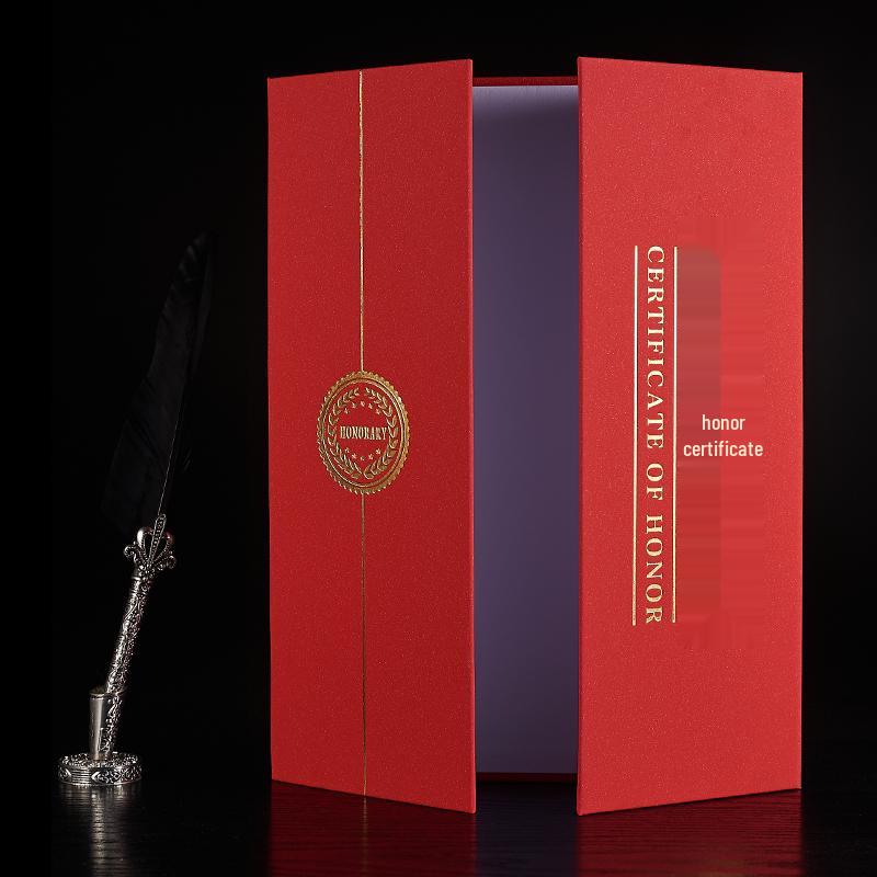 

A4 Tri-fold Diploma & Honor Certificate Custom Cover - Olive