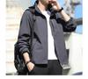ANONIE and Warm Lightweight Stadium Dark Size XL Men's Windproof, Cold-Resistant, Breathable, Jacket, Grey,