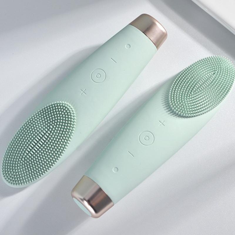 7-Speed Rechargeable Silicone Facial Cleansing Brush – Deep Pore Cleanse & Serum Infusion Device