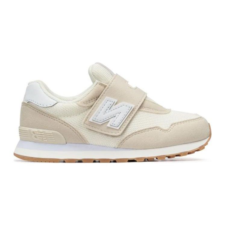 New Balance Nb 515 Comfortable Versatile Breathable Low Top Running Shoes Kids Sneaker White Light-Beige PV515CE