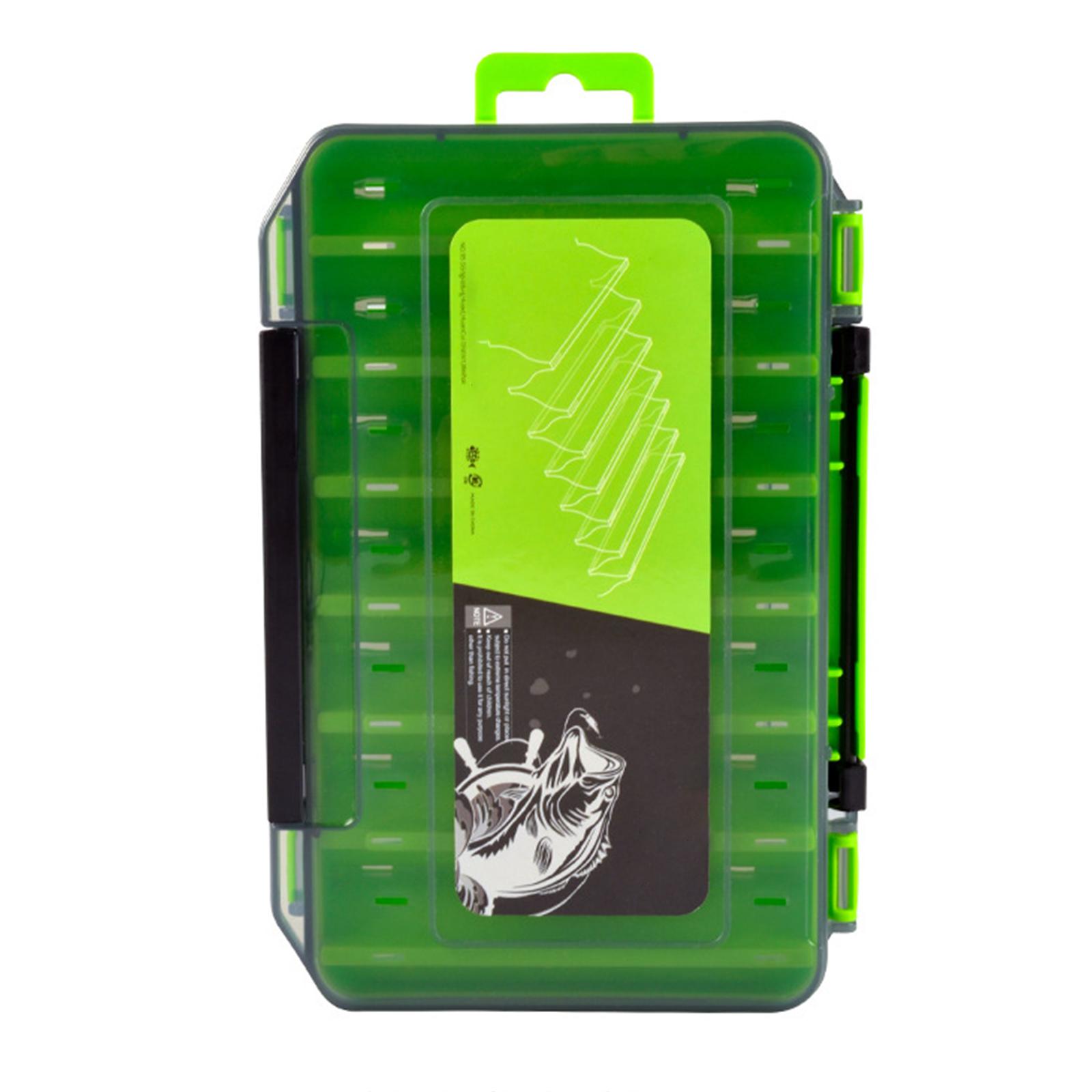 

Waterproof Double Side Accessory Tackle Tool Case Fishing Hook Storage Trags Organizers Box Clear Terminals Tackle Case L