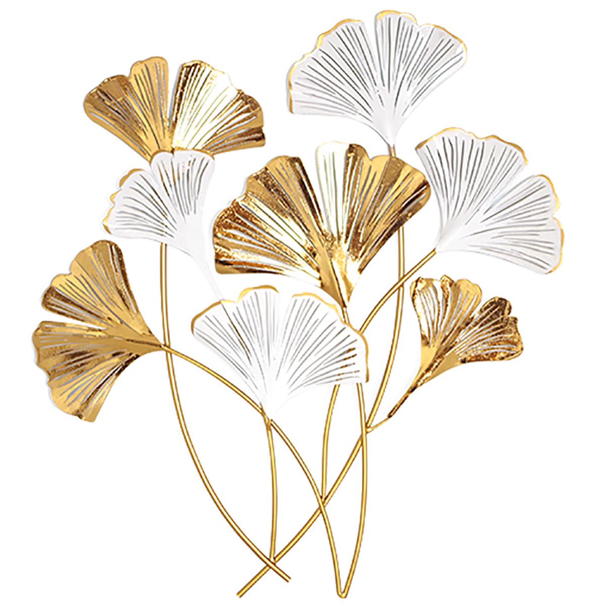

Les Trésors De Lily [A3227] - металлическое украшение XXL Ginkgo Biloba из белого золота - 81x75x6 см