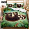 Lenoškový povlak na přikrývku Set Kreslený Vesmírný Lenoch Povlečení Lenoch Zvíře Přikrývka Povlak Dvojlůžko Queen King Size Polyesterová Přikrývka
