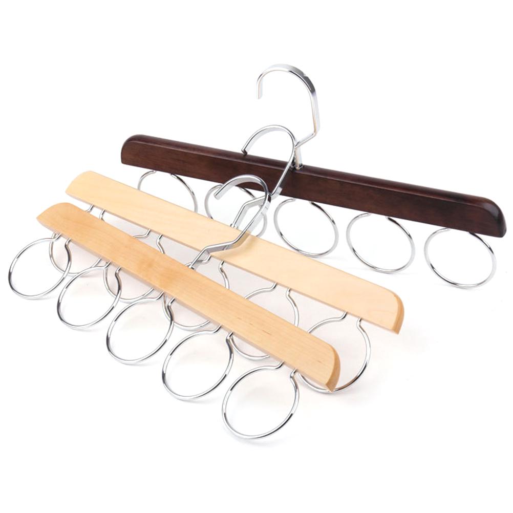 5 otvorů kroužek provaz šál víceúčelový displej šátek pásek kravata otvory držák úložný věšák na oblečení organizér do šatní skříně