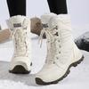 Women's Snow Boots Winter Plush Warm Cotton Shoes Fashion High Top Casual Boots for Women Non Slip Platform Booties Botas Hombre