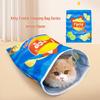 Cat Sleeping Bag: Self-Amusing Semi-Enclosed Tunnel Toy with Pendant for Kitten Boredom Relief