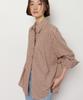 Okuka Check Oversized Shirt - Brown