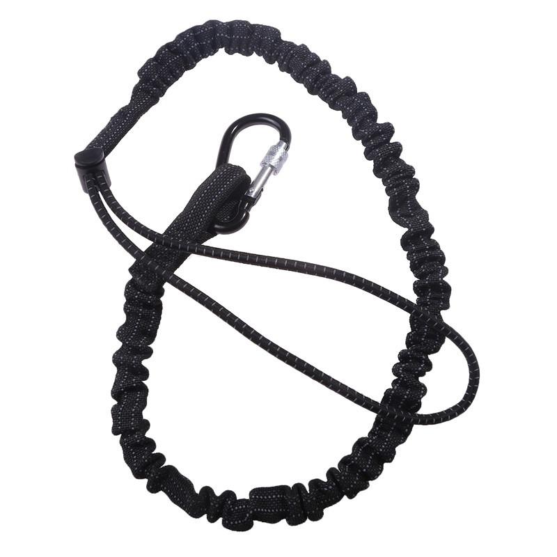 With Carabiner Hook Safety Bungee Tether Anti-Falling TelescopicSafety Rope Aerial Work Sport Climbing Working Tools Lanyard