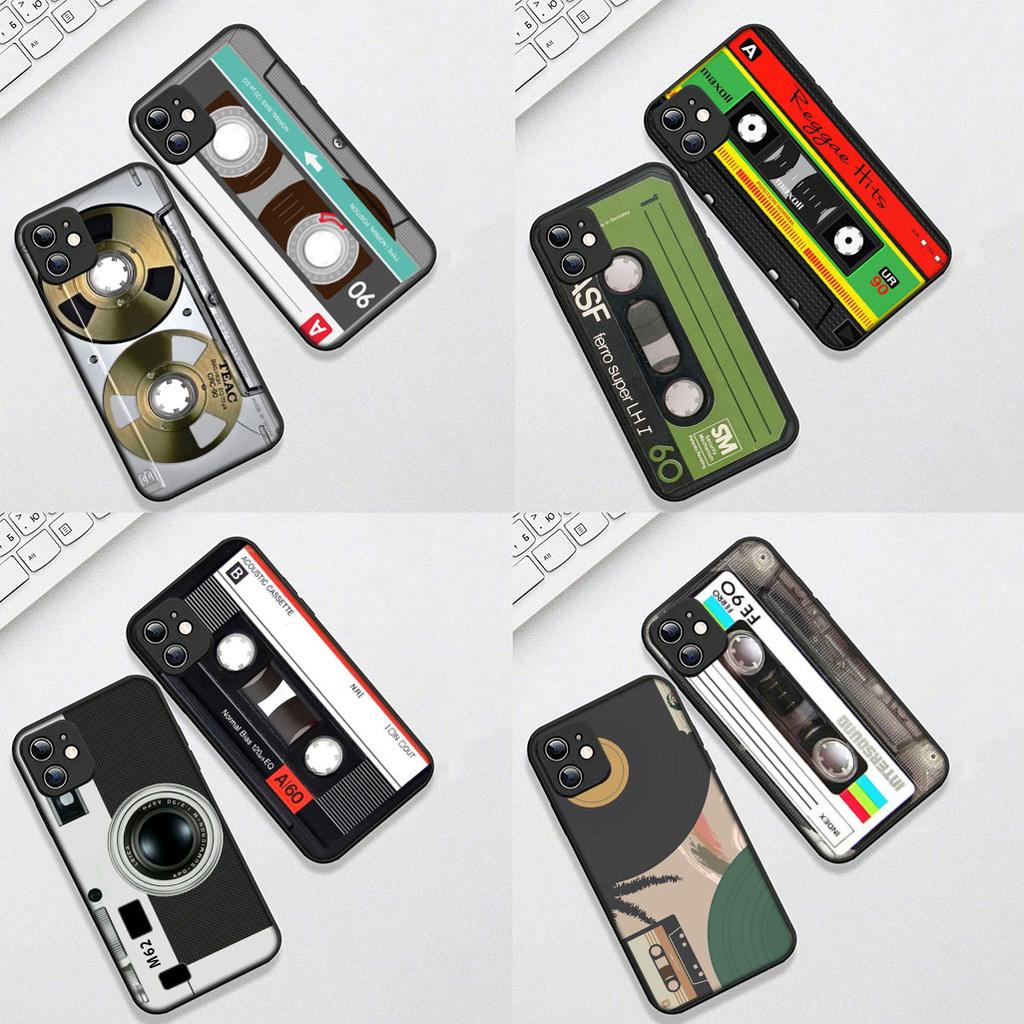 Cover for Motorola Moto G86 G57 E14 E15 G14 G34 G67 G84 G24 A54 G15 Power E22 Phone Case Cassette Retro Camera Vintage Tape