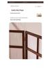 Retro Solid Wood Folding Screen Divider for Living Room and Bedroom