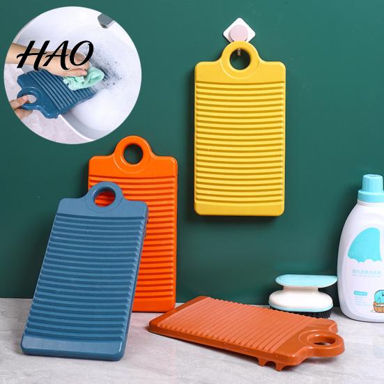 Small Washing Board Mini Wavy Stripe Hanging Hole Anti-slip Thickened Bottom Sock Groove Plastic Underwear Towel Laundry Household Supplies