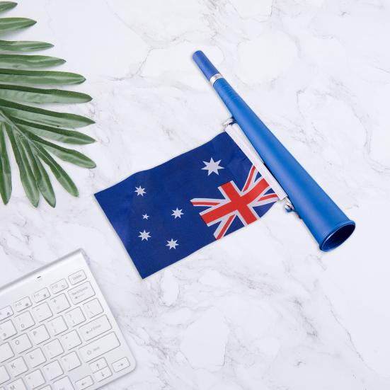 Stadionhupe mit Flagge Lauter Ton Plastik Anfeuerungstrompete Lärmmacher Langer Luft