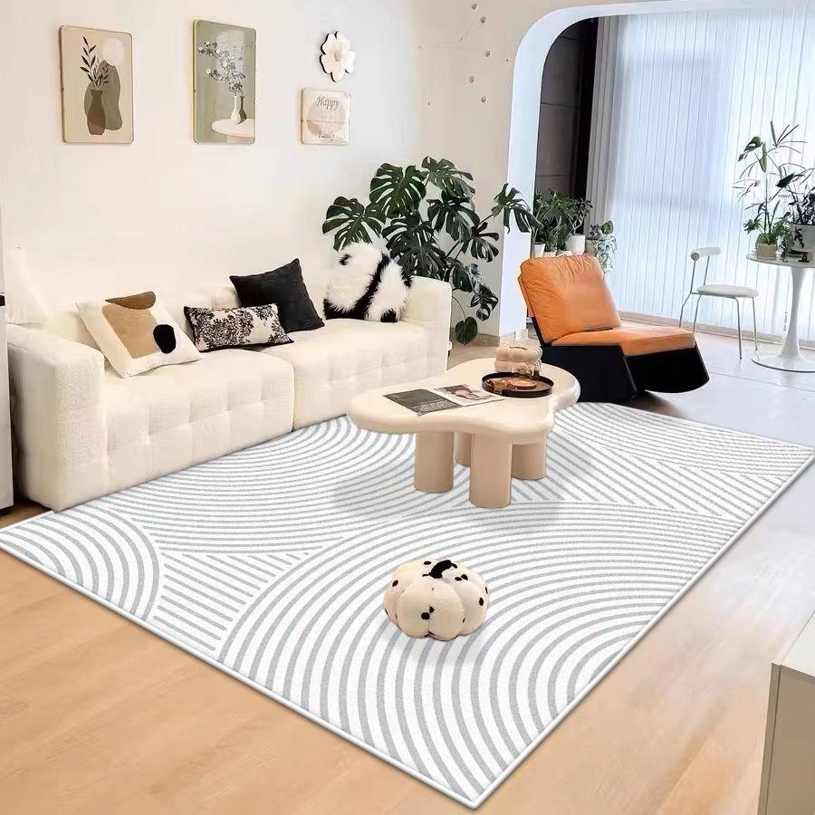 Modern Simple Style Living Room Rugs Ins Non-slip Bedroom Decoration Rug Big Size Soft Foldable Dressing Table Mat Easy Cleaning