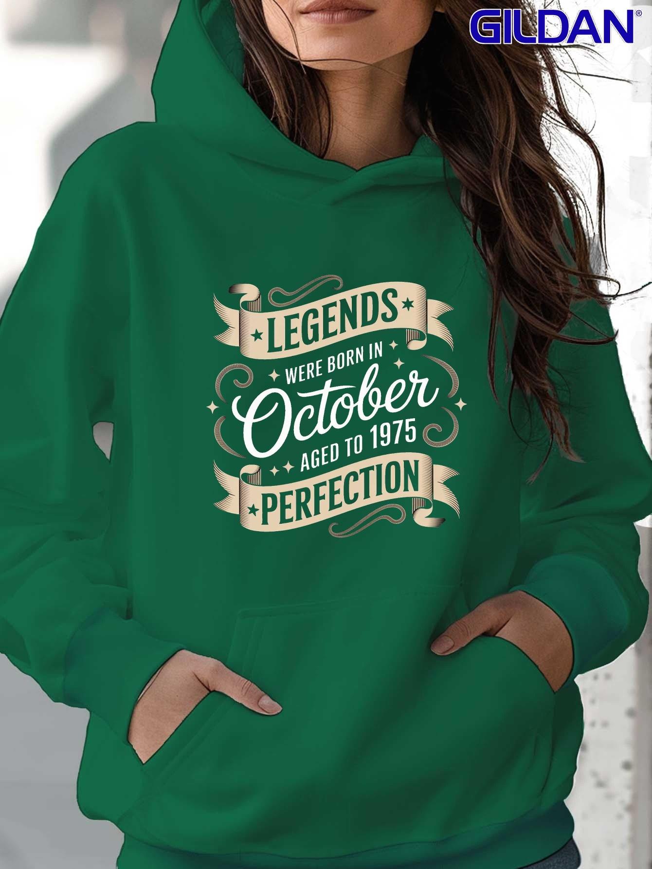

Legends Born October 1975 women s hoodies XXL