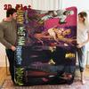 Horror movie characters 2D Flat Pattern Flannel Blanket High quality All Seasons Warmth and Comfort Perfect for Christmas Gifts.NMT0928317