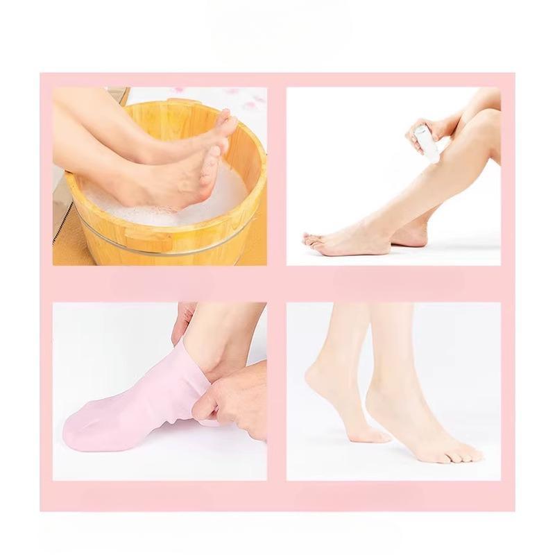 1 Pairs Silicone Moisturizing Foot Socks for Dry Cracked Feet Foot Care Socks Spa Pedicure Socks Massage Moisturizing 