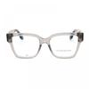 Victoria Beckham Eyeglasses Square Full Rim  Grey Frame And Clear Demo Lenses Lens Vb2659038 Grey