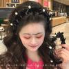 Elegant Pearl Bowknot Wavy Headband with Teeth - Versatile Sweet Accessory for a Slim Face Look