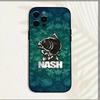 N-Nash Fishing Coole Handyhülle Für iPhone 16,15,14,13,12,11,Pro,X,XS,Max,XR,Plus,Mini Weiche Schwarze Hülle