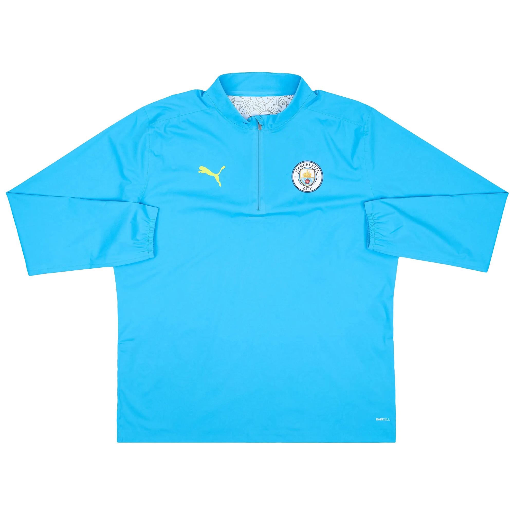 PUMA Manchester City 1/4 Zip Rain Top Soccer Jersey Unisex 777543-11 L
