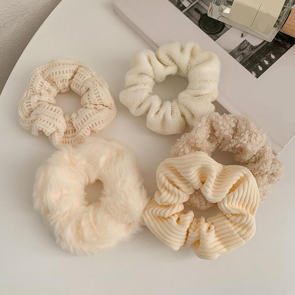 Pack of 7 Stylish Women Hair Ties Scrunchies for Girls Wedding