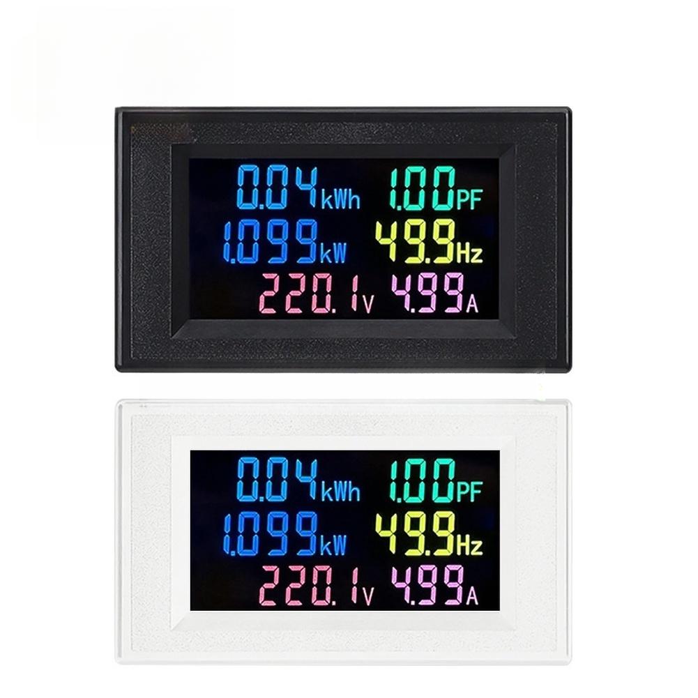 1pc LCD Digital Display Single Phase Power Meter AC 60-300V 0-100A Energy Voltage Current Frequency Power Factor Monitoring