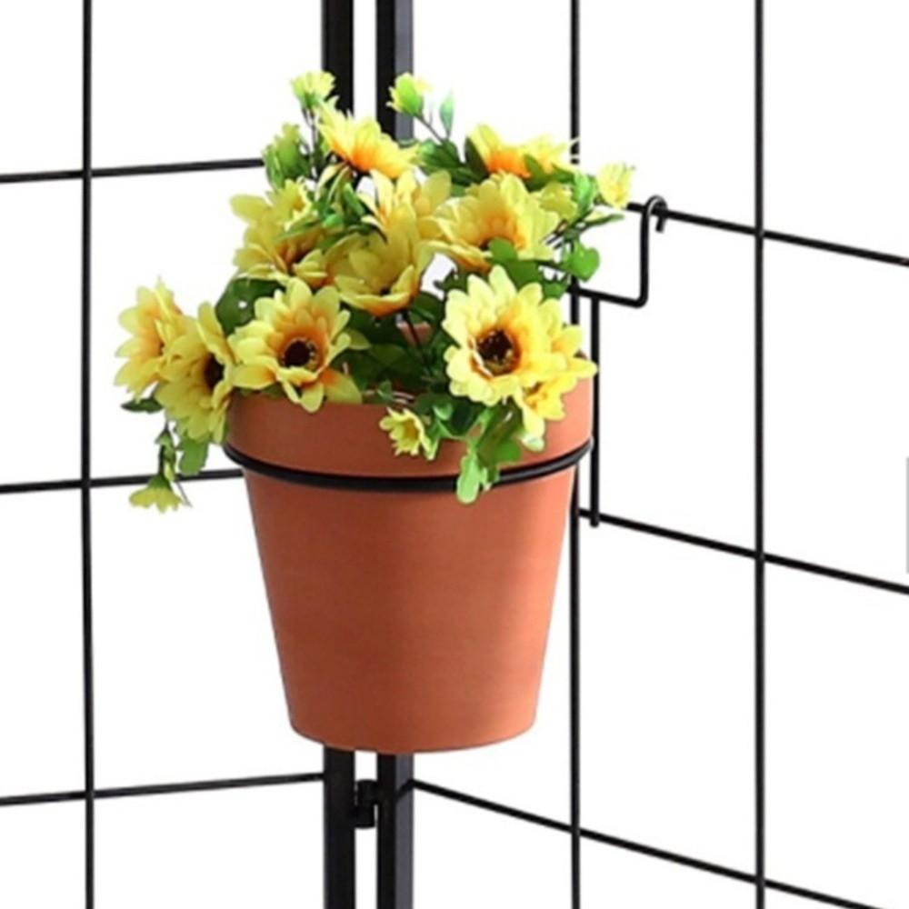 Iron Art Material Railing Flower Pot Hanger Plant Display Stand  Balcony Decoration