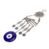 Eye Hanging Ornament Retro Style Lucky Fortune Vibrant Alloy Coloured Glaze Blue Eye Ornament for Car Bedroom Office