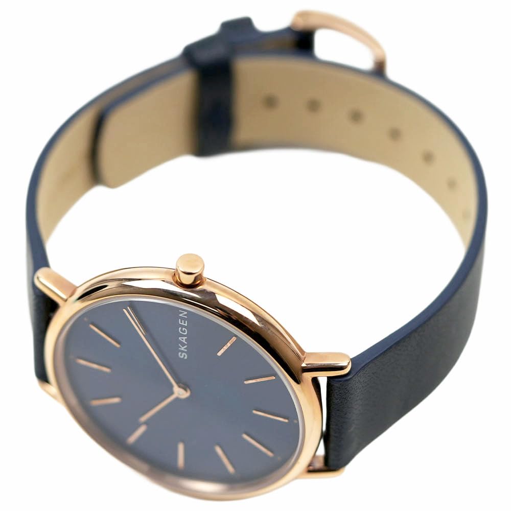 Skagen Watch SIGNATUR SKW2731 Blue Dial Pink Gold 36mm Women's Mother-of-Pearl